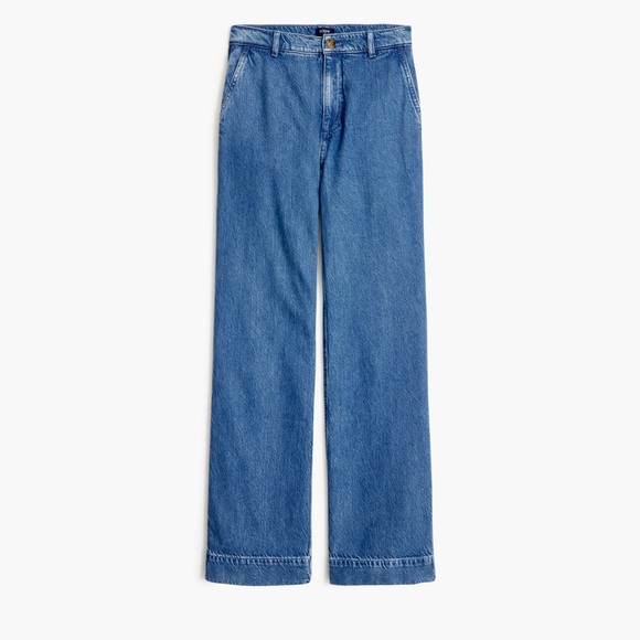 J. Crew Denim - J. Crew Wide Leg High-rise Denim Trouser Jean, Size 26